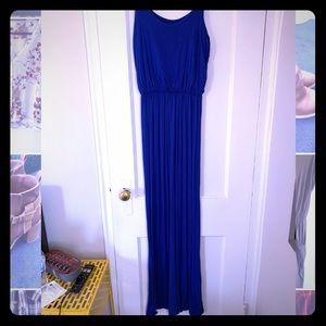 Royal blue maxi dress
